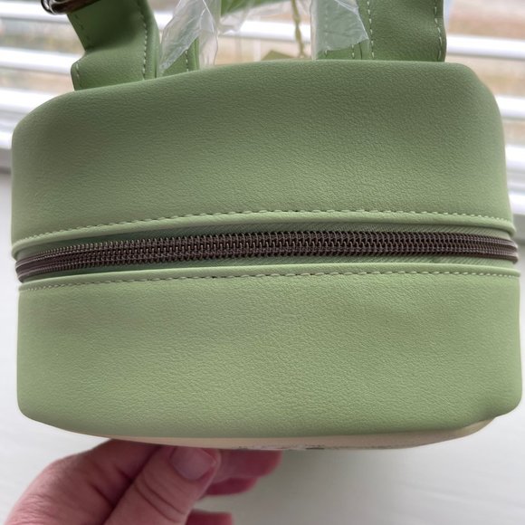 Loungefly Disney Princess and the Frog Tiana Floral Green Mini Backpack New - Picture 8 of 9